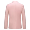Miniatyrbild 2 av 5: Slim Fit Kavaj för Män, Business Casual, En Knapp Pink 1 XS