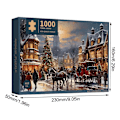 Miniatyrbild 1 av 5: Julpussel med Jultomten 1000 Bitar Träpussel Utmanande Svårighetsgrad Brain Storm Spel Grossist Vuxna DIY Handgjorda Hantverk 3