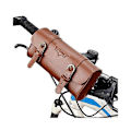 Miniatyrbillede 1 af 5: B-SOUL Vintage Stil PU Læder Vandtæt Multifunktionel Cykeltaske Cykelstyr Taske Brown
