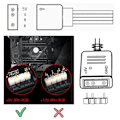 Miniatyrbillede 1 af 5: 2 stk. ARGB Splitter Kabel, 1-til-4 Hun til Hun 5V 3-polet Adresselig RGB Splitter Forlængerkabel