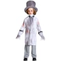 Pikkukuva 1 / 2: Halloween-asu kauhu korsetti harmaa vampyyri morsian naamiaiset cosplay zombie puku gray boy L