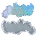 Miniatyrbillede 5 af 5: DIY Krystal Limform Specialformet Uregelmæssig Bakke Bord Hjem Kunst Ornament Silikoneform