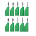 Miniatyrbilde 1 av 5: 10 stk. Stabelbar 4mm Bananplugg Koblingssett med Ledning, Multifunksjonell Frontplugg for Elektronikk J.10054