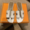 Miniatyrbillede 1 af 5: Sexede sandaler dame strand slippers klassiske flade læder dameslippers 13 42