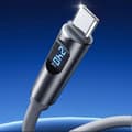 Miniatyrbillede 4 af 5: 240W Type-C til Type-C kabel Dynamisk Smart Digital Display Hurtigopladning P9X8