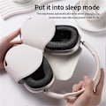 Miniatyrbillede 3 af 5: Kompatibel til Airpods Max Etui med Sleep Mode PU Læder Hovedtelefon Cover White
