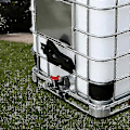 Miniatyrbilde 1 av 3: Helt ny 1000 liter IBC vanntank med S60x6 adapterventil og 3/4-Yvan (kran bare)[ALJ]