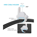 Miniatyrbild 2 av 5: VR Headset System för VR Infällbart Takrullsystem Virtuell Verklighet Tillbehör, Vit