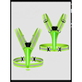 Miniatyrbillede 3 af 5: LED Refleksvest USB Genopladelig Løbeudstyr Nat Lysende Vest Sikkerhedsudstyr Justerbar Elastisk Størrelse Natløb LED
