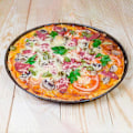 Pikkukuva 5 / 5: Pizza-lautanen, 6 kpl, pyöreä pizza-lautanen, halkaisija 20 cm, teräksinen pizzapelti, tarttumaton pinnoite, ei-