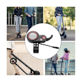 Miniatyrbild 5 av 5: ZQ-100 Mätare för körsträcka Hastighetsjusterbar Elmopedmätare 6-Pin Display för Elmoped Das