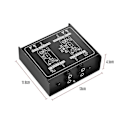 Miniatyrbild 4 av 5: DI-2 Audio Isolator Passiv Audio DI Box Ljudisolerare Gitarrisolator Resistor Anti-brus