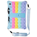 Miniatyrbild 4 av 5: Kompatibel med Galaxy Tab A8 10.5 (2021) Fidget Sensorisk Silikon Bubbla Ångest Stress Relief Leksaker Halkfri Textur Tablet Skydd LightBlue