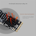 Miniatyrbillede 3 af 5: M.2 NGFF SATA til 5-Port SATA3 Udvidelseskort JM582 Master Chip med Køleplade i Aluminiumlegering