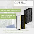 Miniatyrbillede 3 af 5: 2-pak FLT5000 HEPA-erstatningsfilter til Germ Purifier AC5000, AC5000E, AC5250PT, AC5350B, AC5350