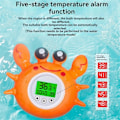 Miniatyrbild 2 av 5: Badtermometer för barn med rumstemperatur, trefärgad bakgrundsbelyst display Fahrenheit och Celsius, säkerhet