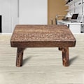 Miniatyrbillede 2 af 5: Høje Senge Trætrin Solid Træ Lille Skammel Køkken Stue Skab Holdbar Robust Rustik Og Retro Design