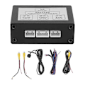 Miniatyrbillede 1 af 5: Bil Front Kamera Switcher Parkeringskamera Konverter Front Bag Visning Video Switch Kanal Kontrol