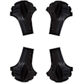 Miniatyrbilde 1 av 5: Pakke med 4 svært slitesterke gummi erstatningstupper (erstatningsføtter/bein/tupper/hetter) for vandrestaver - Nordic Walking staver