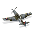 Miniatyrbild 6 av 8: Airfix North American Mustang Mk.IV/P-51K Mustang 1:48 Modellbyggsats multifärg