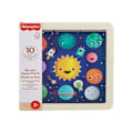 Miniatyrbild 1 av 2: Fisher Price Rampussel i trä 9 bitar Rymden multifärg