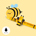 Miniatyrbild 2 av 3: Gelpenna med utsuddbart bläck Bee Different Svart