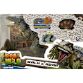 Miniatyrbild 2 av 2: Real Wild Walk & Roar Raptor med handkontroll och ånga multifärg