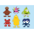 Miniatyrbild 1 av 3: Babblarna Formpussel 6 figurer multifärg