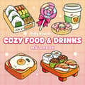 Cozy Food & Drinks Målarbok multifärg
