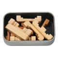 Miniatyrbild 3 av 3: IQ-test Bambu 3D-pussel i metallask Mixad knut multifärg