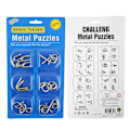 Miniatyrbild 2 av 2: IQ-pussel metall 6-pack Gul Gul