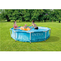 Miniatyrbild 2 av 3: INTEX Beachside Metal Frame Pool Set (inkl pump) 4485l multifärg