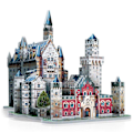 Miniatyrbild 2 av 4: Wrebbit 3D Pussel Neuschwanstein 890 bitar multifärg