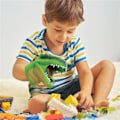 Miniatyrbild 2 av 2: Schylling Dinosaurie Handdocka Grön multifärg