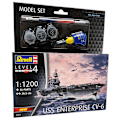 Miniatyrbild 1 av 2: Revell Model set USS Enterprise CV-6 1:1200 Modellbyggsats multifärg