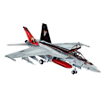 Miniatyrbild 2 av 2: Revell Model Set F/A-18E Super Hornet 1:144 multifärg