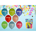 Miniatyrbilde 3 av 3: Ballong Grattis 8-pack Latex Mixade Multicolor