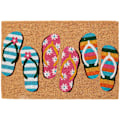 Pikkukuva 1 / 4: Dörrmatta Flipflops 59x39 cm Nature Flipflop