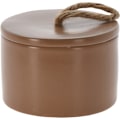 Miniatyrbilde 1 av 9: Ljus Brun Keramikburk med lock Brown