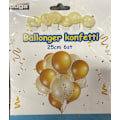 Miniatyrbillede 1 af 2: Ballonger Latex Konfetti White
