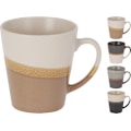 Pikkukuva 3 / 5: Mugg Grå/Vit Keramik 30 cl 4-pack Grey Grå/Vit