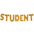 Miniatyrbillede 2 af 8: Studentpaket Dekoration Vit/Guld Ballong Band Ram Löpare Konfetti Student Multicolor