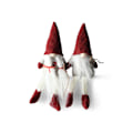Miniatyrbilde 2 av 3: Tomte Herr Fru 14 cm White Herr