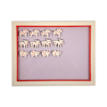 Pikkukuva 2 / 2: Magnet Jul Trä 3-pack Häst Gris Älg White