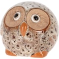 Miniatyrbilde 1 av 3: Uggla Porslin Vit Spräcklig Grön 9 cm Multicolor