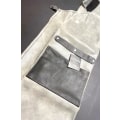 Miniatyrbillede 2 af 3: Læderforklæde imitation grå kunstlæder Grey