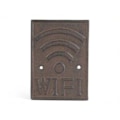 Miniatyrbillede 1 af 2: Skylt WIFI gjutjärn brun