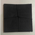 Miniatyrbilde 3 av 3: Glasunderlägg grå läderlook 4-pack Grey