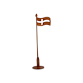 Miniatyrbillede 1 af 2: Tabel flag 25cm Træ flag Sverige Brown