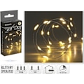 Miniatyrbilde 1 av 2: LED-slinga Silvertråd 195 cm Timer Multicolor